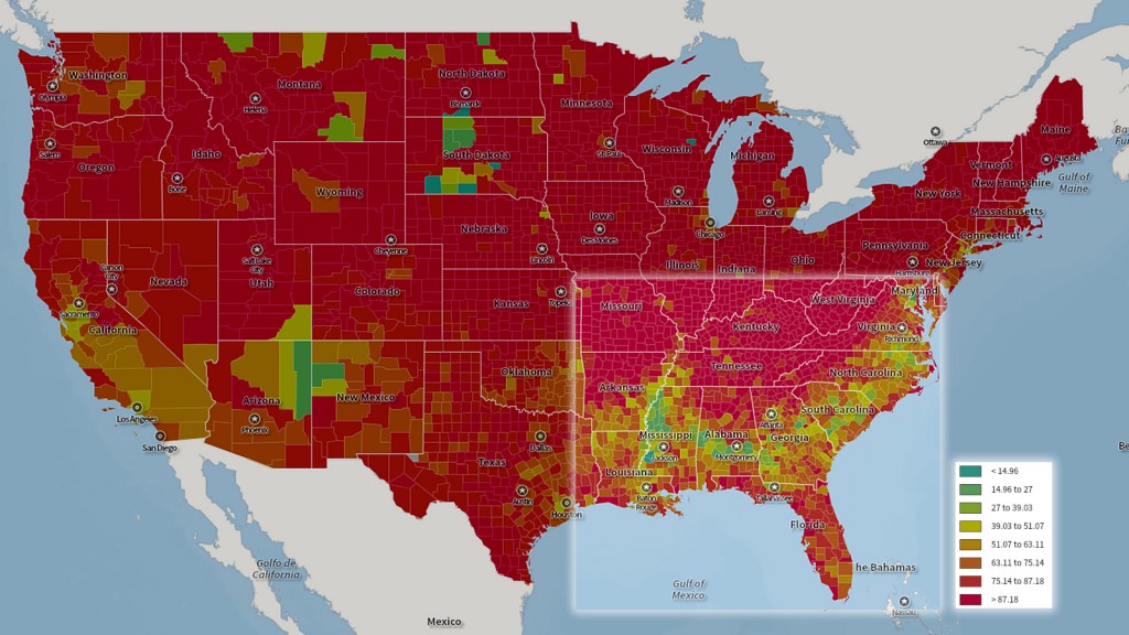 Total population, white, U.S. Census, 2010.